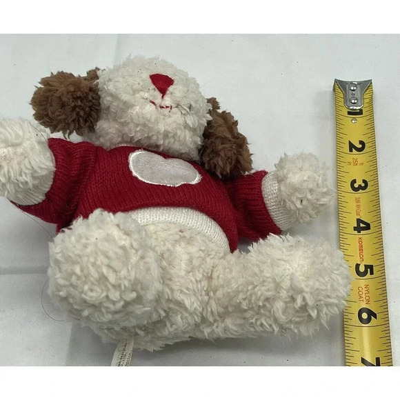 Dan Dee  Valentines Dog with Red Heart sweater  Plush Stuffed Animal Toy - Picture 14 of 14